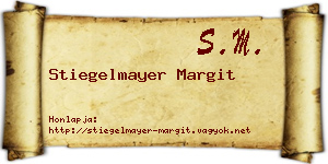 Stiegelmayer Margit névjegykártya